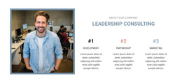 Leadership Consulting - Templates Website Design