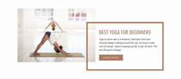 Yoga Voor Beginners - Mockup-Sjabloon Voor Websites