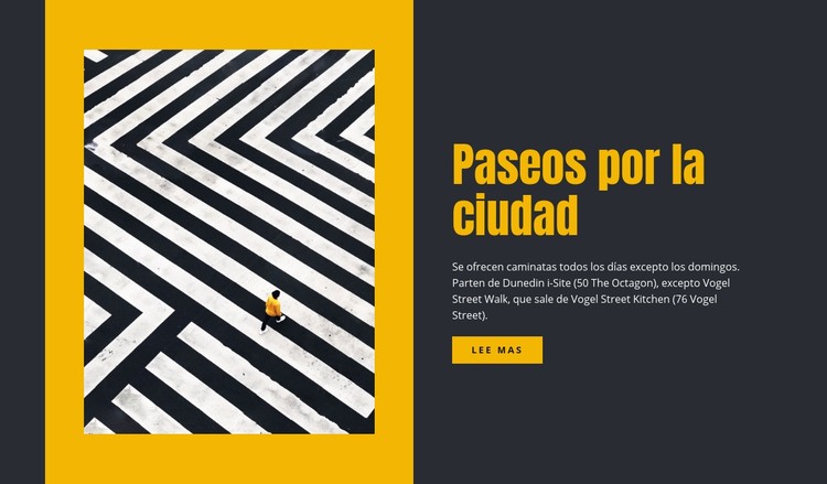 Viajar paseos por la ciudad Plantilla CSS