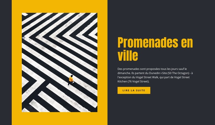 Voyage promenades en ville Modèle CSS