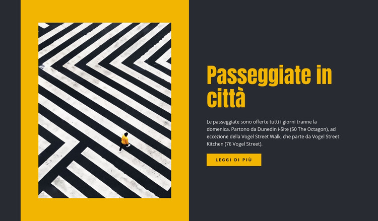 Viaggia passeggiate in città Modello HTML