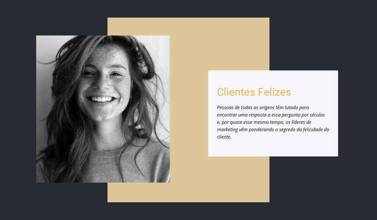 Nossos clientes felizes Modelo HTML