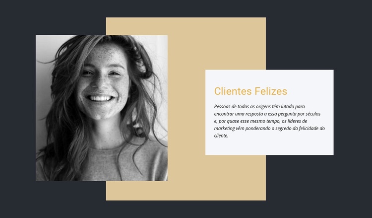 Nossos clientes felizes Modelo