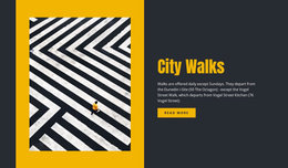 Travel City Walks - Professional Website Template