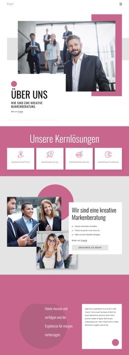 Mehrzweck-Landingpage Für Unser Team Besteht Aus Raumgestaltern