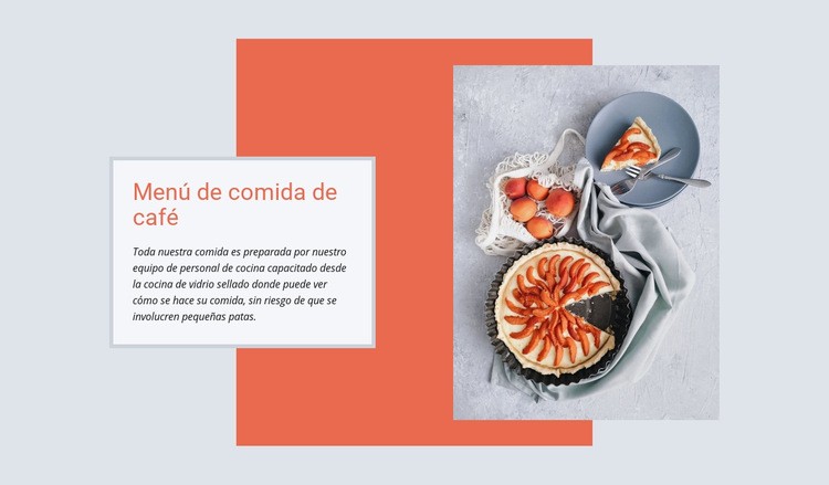 Pasteles y tartas Maqueta de sitio web