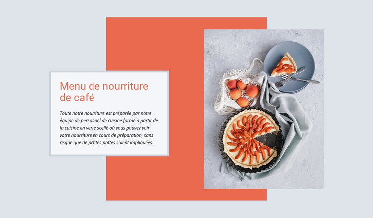 Gâteaux et tartes Modèle HTML