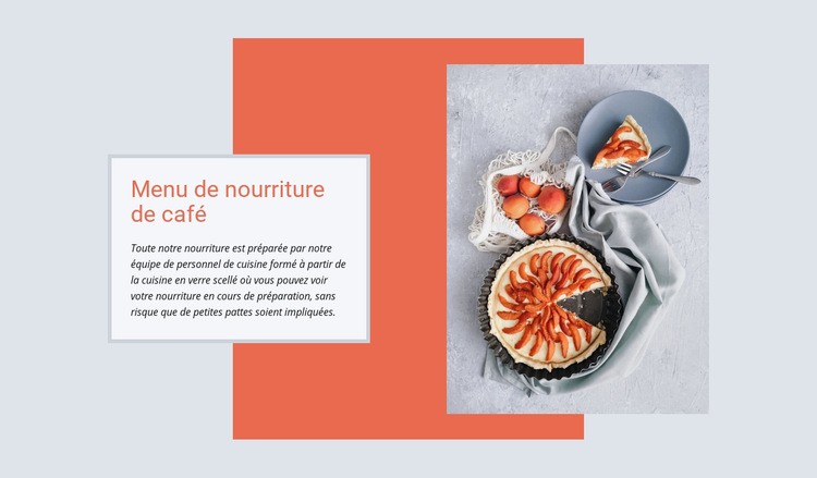 Gâteaux et tartes Modèle HTML5