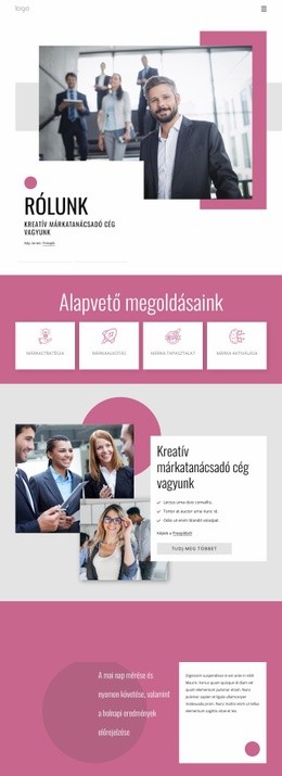 Csapatunk Tértervezőkből Áll - HTML Oldalsablon