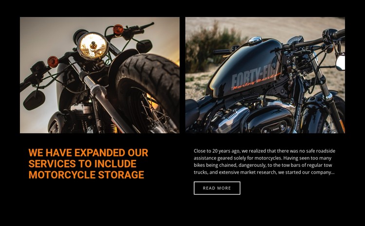 Motorcycle Repair Services CSS Template