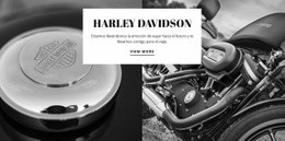 Motores Harley Davidson: Plantilla HTML5 Adaptable