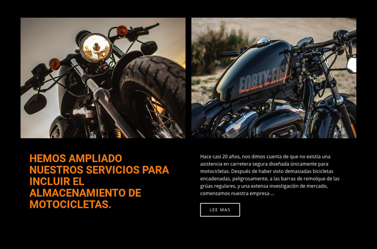 Servicios de reparación de motocicletas Plantilla Joomla