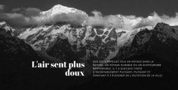 Modèle HTML5 Premium Pour Voyage En Haute Montagne