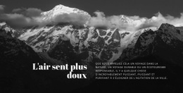 Voyage En Haute Montagne - Page De Destination Polyvalente