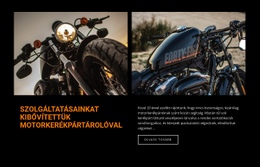 Motorkerékpár Javítási Szolgáltatások - Sablonok Webhelytervezés