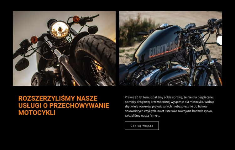 Usługi naprawy motocykli Kreator witryn internetowych HTML