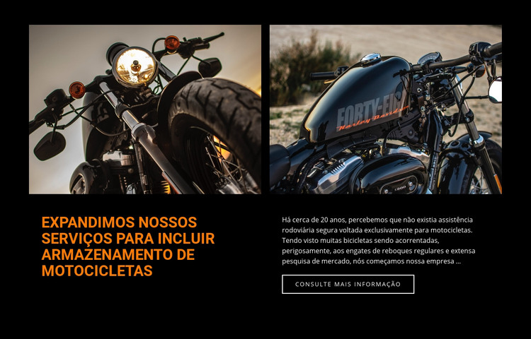 Serviços de conserto de motocicletas Modelo HTML
