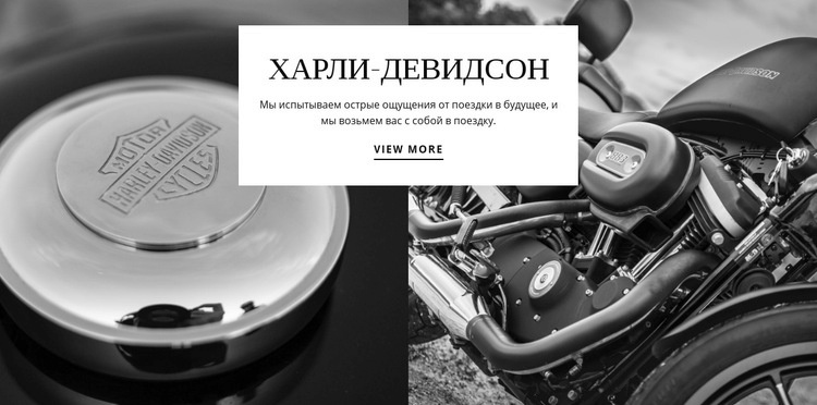 Моторы Harley Davidson Дизайн сайта
