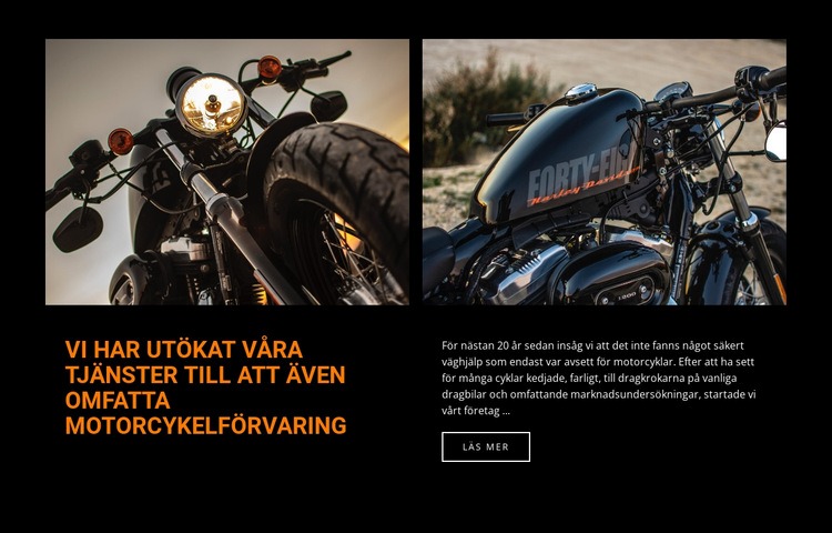 Motorcykelreparationstjänster HTML-mall