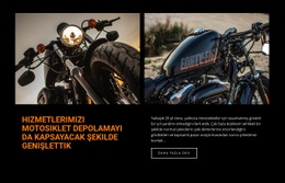 Motosiklet Tamir Hizmetleri Için Özel Web Sitesi Modeli