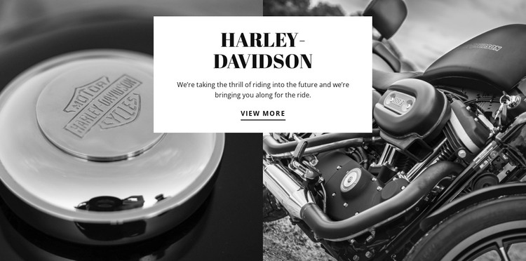 Harley Davidson-motoren WordPress-thema