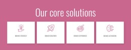 Our Core Solutions Premium Template