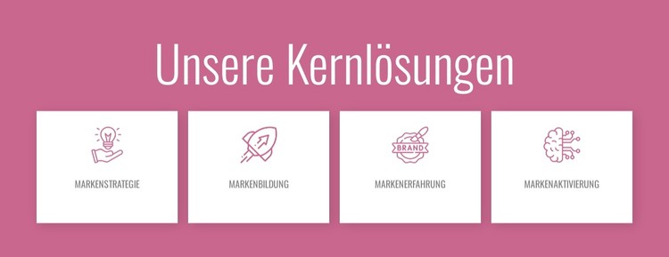 Unsere Kernlösungen CSS-Vorlage