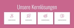 Unsere Kernlösungen - Responsive Website-Vorlagen