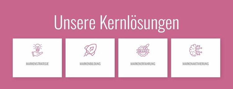 Unsere Kernlösungen Website design