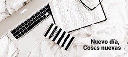 Día Nuevo Cosas Nuevas - Plantilla De Maqueta De Sitio Web
