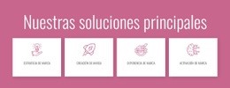 Nuestras Soluciones Principales - Plantillas De Sitios Web Adaptables