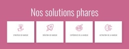 Modèle HTML5 Exclusif Pour Nos Solutions Phares