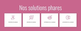 Nos Solutions Phares - Modèle Joomla Polyvalent