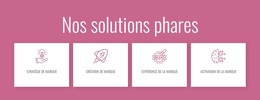 Thème WordPress Premium Pour Nos Solutions Phares