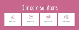 Our Core Solutions - Html Code Block