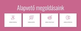 Alapvető Megoldásaink - Weboldal Sablon