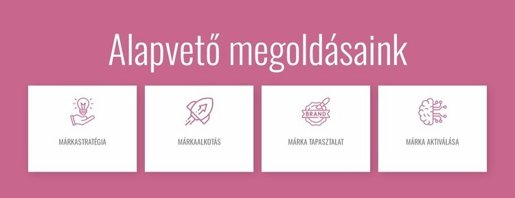 Alapvető megoldásaink WordPress Téma