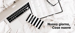 Nuovo Giorno Cose Nuove - Modello Di Una Pagina