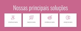 Nossas Principais Soluções - Maquete Definitiva De Site