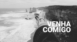 Venha Comigo - Modelo De Maquete De Site