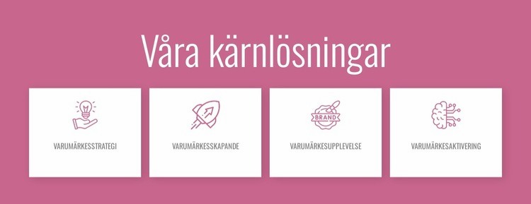 Våra kärnlösningar WordPress -tema