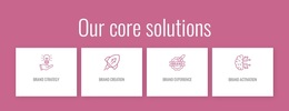 Our Core Solutions - Responsive Website Templates