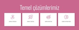 Temel Çözümlerimiz Premium Şablon