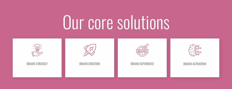 Our core solutions Website Design