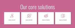 Our Core Solutions - Web Page Template