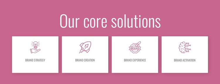 Our core solutions WordPress Website Builder