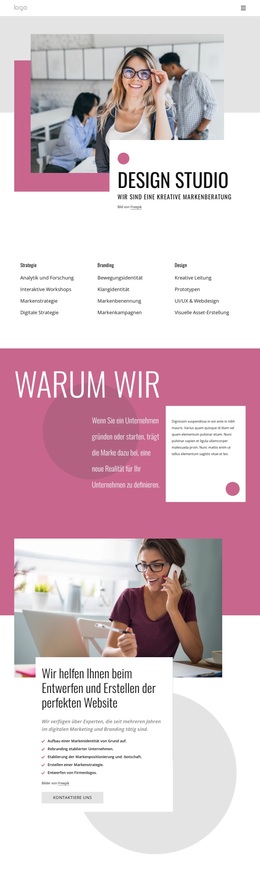 Wir Sind Eine Kreative Markenagentur – Benutzerfreundliches WordPress-Theme