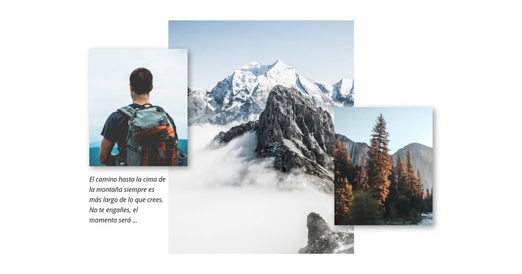 Viajes viajes de montaña Plantilla HTML5