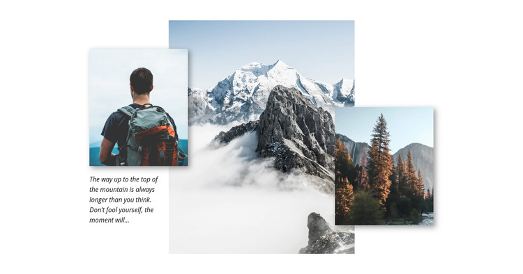 Travel mountain tours Homepage Design