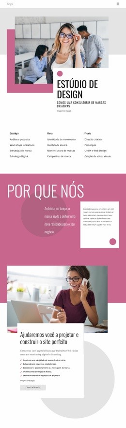 Somos Uma Agência De Marcas Criativas - Design De Site Responsivo